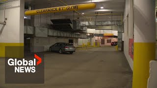 Security guard killed in downtown Edmonton parkade [upl. by Namara]