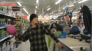 Throwing a dodge ball across walmart [upl. by Nahoj775]