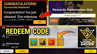 FFWS All Server Redeem Code🔥 Ffws Redeem Code Free Rewards😊 Ff New Event🔥All Free Rewards [upl. by Gibbon]