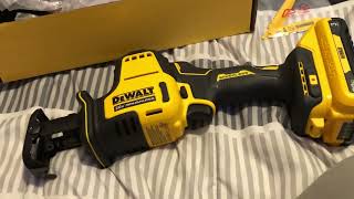 DeWalt 20v Atomic One Handed Reciprocating Saw Unboxing [upl. by Erida]