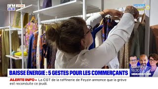 Baisse énergie  5 gestes pour les commerçants [upl. by Aihseken]