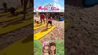 Marina e Elisa em uma História engraçada de Surf criança infantil shorts [upl. by Seidel973]