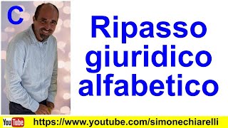 Simone Chiarelli ripasso giuridico alfabetico C [upl. by Layor]