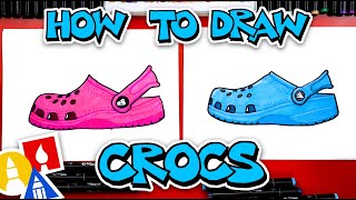 How To Draw Crocs [upl. by Branden]