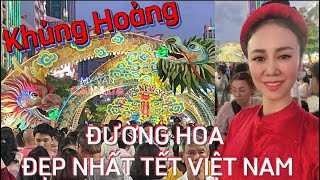 CHẤN ĐỘNG ĐƯỜNG HOA TẾT ĐẸP NHẤT VIỆT NAM 2024 [upl. by Frederiksen]