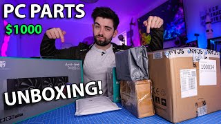 1000 Gaming PC Parts Unboxing [upl. by Sopher]