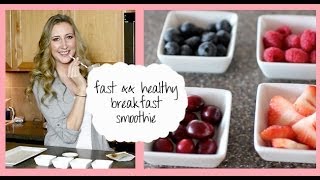 Fast ampamp Healthy Breakfast Recipe Meal Replacement Smoothie [upl. by Camey722]