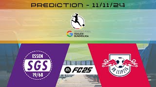 SGS Essen vs RB Leipzig  Prediction  202425 FrauenBundesliga  EA FC 25 [upl. by Saba842]