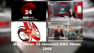 BBC News 24 rebrand to BBC News  21st April 2008  Old amp New [upl. by Kerianne527]