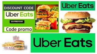 UBER EATS  CODE PROMO  MANGER GRATUIT AVEC UBER EATS [upl. by Enilegnave310]