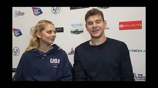 Alexa Knierim and Brandon Frazier Interview [upl. by Bobina]