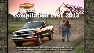 Chevy Silverado Commercial like a rock compilation 19912013 [upl. by Marcelo]