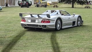 Mercedes CLK GTR Rally Stage and CRAZY Powerslides [upl. by Lutim]