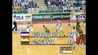 YugoslaviaLithuania9690Final02071995Eurobasket [upl. by Arda873]