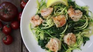 How to Make Shrimp Florentine with Zoodles  Seafood Recipes  Allrecipescom [upl. by Gwen504]