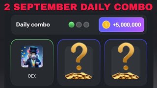 2 SEPTEMBER HAMSTER KOMBAT DAILY COMBO CARDS TODAY [upl. by Ardiedak]