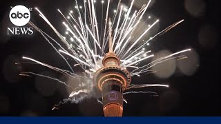 New Years celebrations underway across the world [upl. by Ayita]