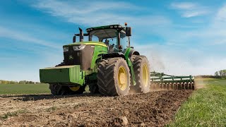 JOHN DEERE 9RX 640 Tractor Tilling Like a Boss in Spring [upl. by Mccahill438]