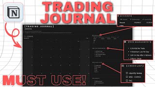 How I Journal My Tradaes Using Notion Free Template Included [upl. by Peh]