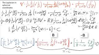 Introduction to the Schrödinger Equation in Spherical Coordinates PHYS 372 [upl. by Aicak847]