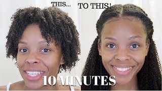 quotQuickweavequot Clip Ins  10 MINUTE INSTALL  Her Given Hair [upl. by Keyes]