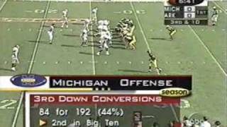 1999 Citrus Bowl Michigan 45 Arkansas 31 PART 1 [upl. by Nolyak]