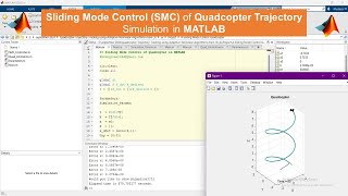 Sliding Mode Control SMC of Quadcopter Trajectory Simulation in MATLAB  Quadcopter in MATLAB [upl. by Viglione]