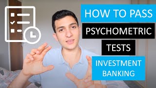 How To Pass Psychometric Tests for an Investment Banking Internship [upl. by Voorhis746]