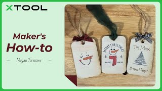 How to Make Christmas Gift Tags with M1 Ultra  xTool Makers Howto Tutorials [upl. by Roselle]