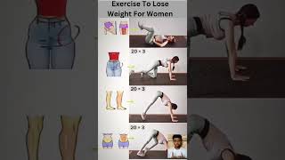 🔥 Top Exercises to Lose Weight for Women 💪  WeightLossJourney FitWomen HealthyLiving shorts [upl. by Aleyam811]