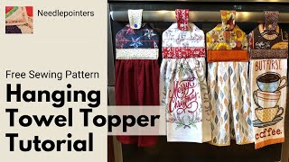 Free Hanging Kitchen Towel Pattern and Tutorial [upl. by Annaed]