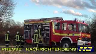 Unfall Sprendlingen B50 L418 PKW gegen LKW Kreuznach112de [upl. by Darmit661]