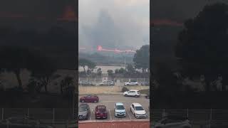 🔥 Dans les PyrénéesOrientales l’incendie de Cerbère est toujours actif ce dimanche soir [upl. by Liz412]