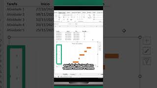 CRONOGRAMA no Excel gráfico de Gantt [upl. by Stutman159]