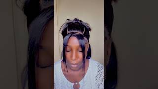 HOW TO STYLE YOUR BOB WIG wigs bobwig tutorial fyp trending [upl. by Hnaht]