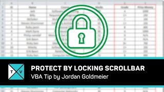 Protect Cells in Excel by Locking Scrollbar  Excel Tips amp Tricks [upl. by Huang]