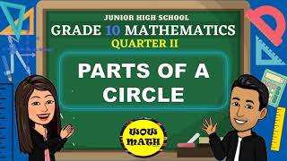 PARTS OF A CIRCLE  GRADE 10 MATHEMATICS Q2 [upl. by Zaremski]