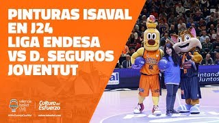 Pinturas Isaval en J24 Liga Endesa vs Divina Seguros Joventut [upl. by Ewold]