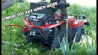 Linhai 300 4X4 winch work [upl. by Anitsyrc783]