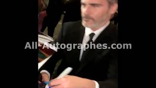 Joaquin Phoenix signing autographs in Paris [upl. by Molini159]