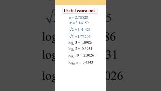 Useful Constants [upl. by Ahsyle324]