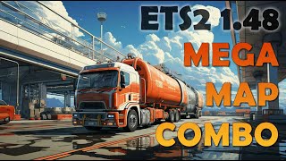 Mega 32 Maps Combo for ETS2 148 – Promods Eurafrica Balkns Roex EAA Tundra – Tutorial [upl. by Gurtner]