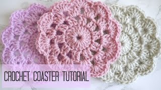 CROCHET how to crochet a coaster  Bella Coco [upl. by Enailuj]