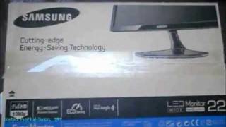 SAMSUNG LED MONITOR S22A300B Unboxing Bangla Language From Bangladesh [upl. by Nanji]