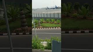 flight running video hyderabad airport 2024 [upl. by Eneryc441]