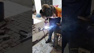 welding pipe galvanis [upl. by Ayanad]