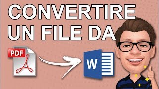 Come Trasformare un documento PDF in Word con estensione DOC [upl. by Franky]