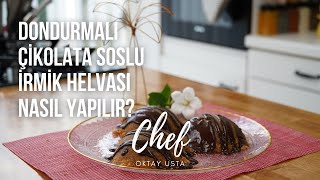 Dondurmalı İRMİK HELVASI nasıl yapılır  Chef Oktay Usta [upl. by Attelliw]