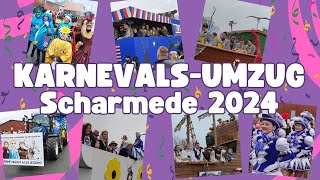 KarnevalsUmzug Scharmede 2024 [upl. by Hacceber]