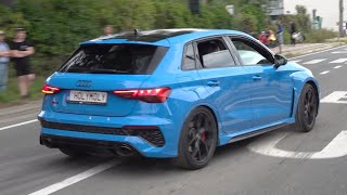 Audi RS3 Sportback 8Y OPF Delete  Exhaust Sounds Accelerations Drag Racing [upl. by Barnes]